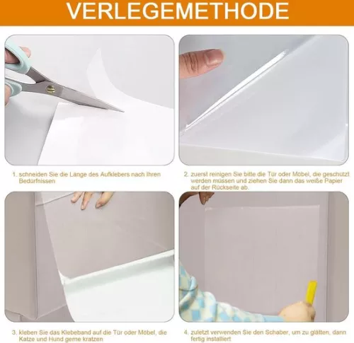 #1 Scratch protection for sofa cat - cat tape for furniture - scratch pads for cats - anti-scratch film for door and wall (30 cm x 300 cm) (8785304992832)