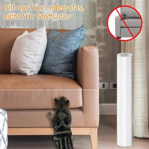 Scratch protection for sofa cat - cat tape for furniture - scratch pads for cats - anti-scratch film for door and wall (30 cm x 300 cm)