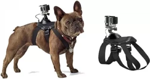 Merkloos’ DKE&YMQ SHANSHUIART Gopro Dog Harness Holder, Soft and Adjustable Gopro Dog Harness for Large, Medium and Small Dogs, Can be Used for Chest and Back Fixation, Suitable for All Models (6150911078095)