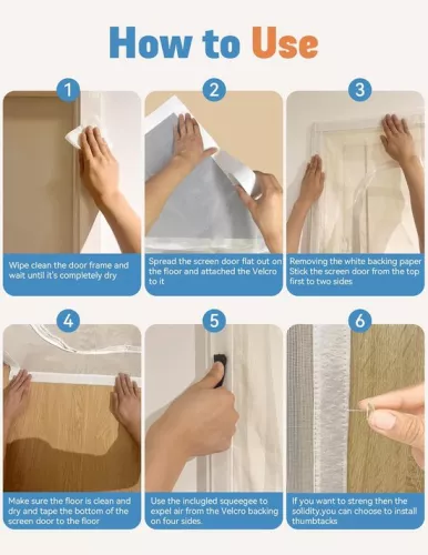 merkloos Cat Screen Door, Extra High Anti-Cat Net, Anti-Theft Door, Anti-Mosquito, Anti-Cat Scratch Net, With Zipper, Suitable for Living Room, Kitchen, Bedroom, Black，80x200cm (8410900045568)