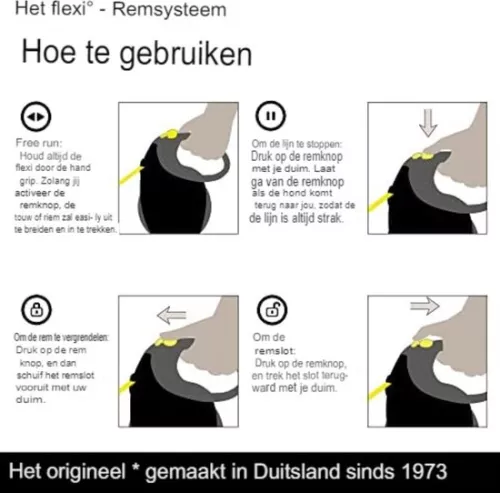 merkloos Dog Leash 8 Meters - Flexi Dog Leash - Retractable Dog Leash 8 Meters (6097430986992)