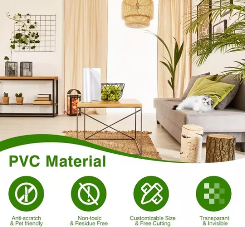 merkloos Cat Scratching Furniture Protector, Single-Sided Adhesive Sofa Protector for Cats, Flexible Corner Protector for Under Cat Claws, Cat Scratching Tape (45cm*5m) (8410900085496)