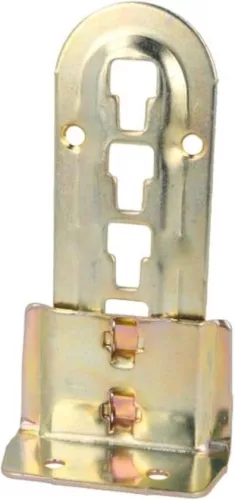 merkloos 4 bed fittings - chromed steel - adjustable in height - hook-in fittings for centre beam and slatted base (8785304963702)