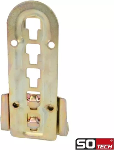 merkloos 4 bed fittings - chromed steel - adjustable in height - hook-in fittings for centre beam and slatted base (8785304963702)