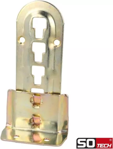 merkloos 4 bed fittings - chromed steel - adjustable in height - hook-in fittings for centre beam and slatted base (8785304963702)