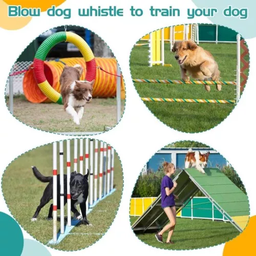 merkloos 2-pack dog whistle to stop neighbors barking - adjustable ultrasonic sound - silent dog whistle - professional recall dog training whistle with cord (6152117036077)