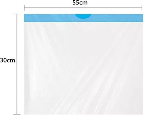 merkloos Cat litter bags with carrying handle 550 x 300 mm - 90 pieces, self-cleaning cat toilet - biodegradable and sustainable (6152122651661)