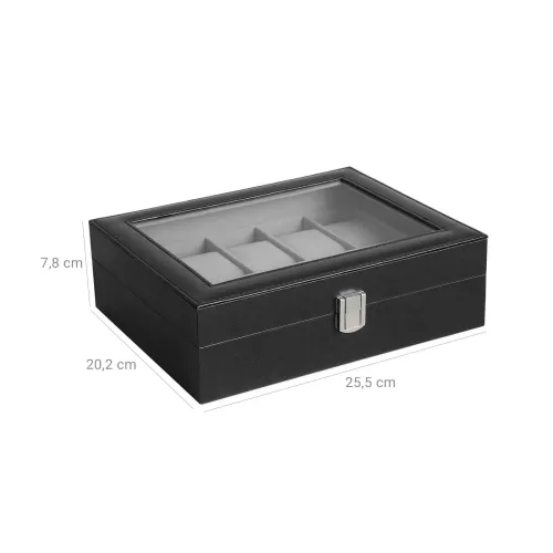 In And OutdoorMatch In And OutdoorMatch Luxury watch box Isjen - Watch box Storage box - Jewelery box - Men - 10 pieces - 25x20x8cm (63604)