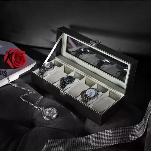 In And OutdoorMatch In And OutdoorMatch Luxury watch box Laurianne - Watch box Storage box - Jewelery box - 6 pieces - 30 x 11.2 x 8 cm (64472)