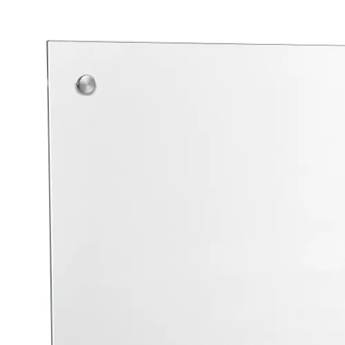 In And OutdoorMatch In And OutdoorMatch Kitchen splash wall Jorik - Glass - White - 70x50 cm - Minimalistic Design (68803)