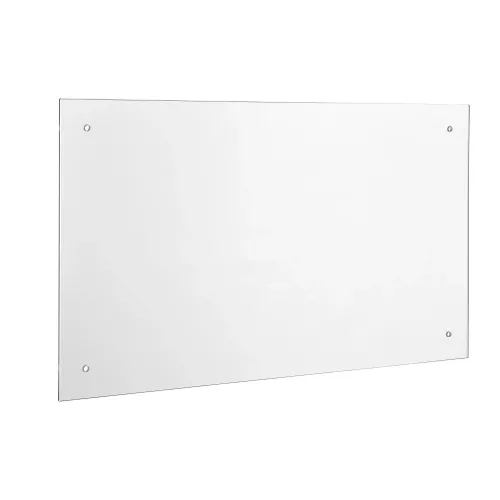In And OutdoorMatch Kitchen splash wall Jorik - Glass - White - 70x50 cm - Minimalistic Design