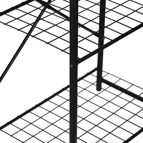 In And OutdoorMatch In And OutdoorMatch Kitchen Cabinet Remi - Storage Cabinet - 150x60x42 cm - Black and Marble Look - Stylish and Practical - Metal - Chipboard (70118)