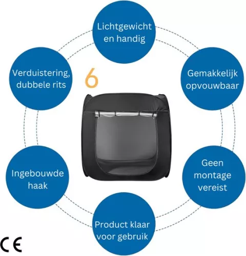 merkloos Children's Tent - ent children's campaign, sensory tent for special educational needs, tent for autism, with travel bag (8720964235530)