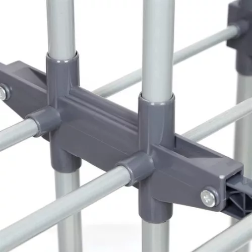 merkloos Drying Tower - Extendable & Foldable - Standing Clothes Rack with Wheels (8721085170762)