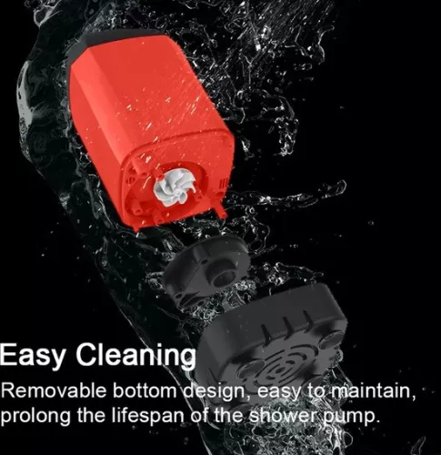 Senza Marchio Camping Shower Kit Rechargeable - Electric Beach Shower - Outdoor Shower Pump with Smart Digital Display - Shower Head Nozzle for Camping - Outdoor Shower - Hiking, Travel, Washing - Red (6150645314308)