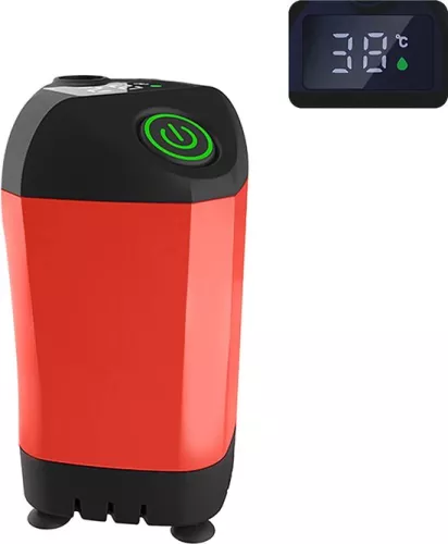 Senza Marchio Camping Shower Kit Rechargeable - Electric Beach Shower - Outdoor Shower Pump with Smart Digital Display - Shower Head Nozzle for Camping - Outdoor Shower - Hiking, Travel, Washing - Red (6150645314308)