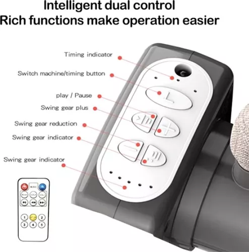 merkloos J&R Babybed - Electric baby bed - Cradle - Baby bed - Crib - Bluetooth - Movable - Portable - Mosquito net - Brown/Khaki (8721246191360)