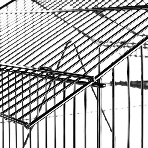 merkloos Parrot Cage - Parakeet Cage - Large Indoor Bird Cage - Aviary - Bird Toys - Including Accessories - Bird Cages - Black (8721184113608)